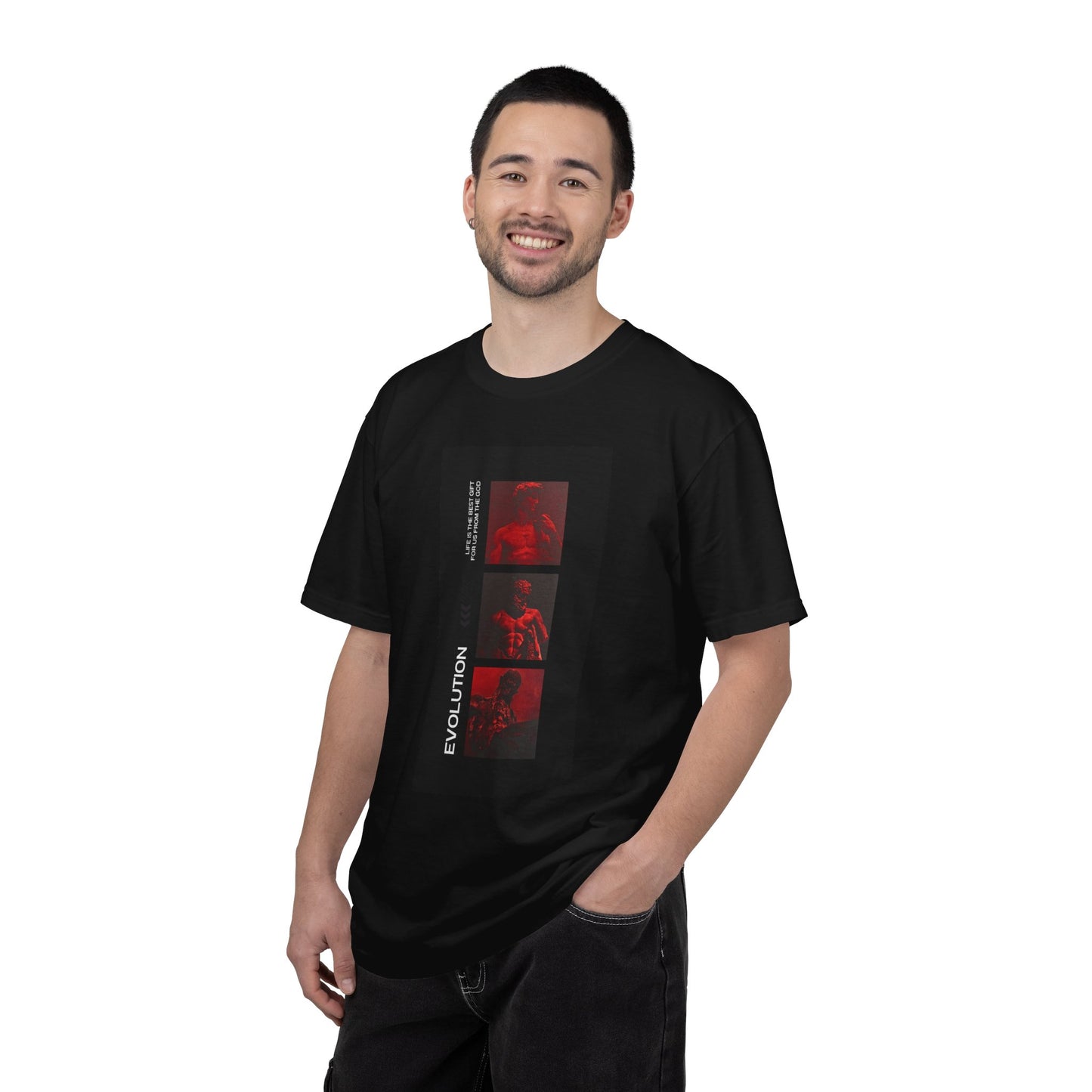 Evolution Red Film-Strip Graphic T-Shirt