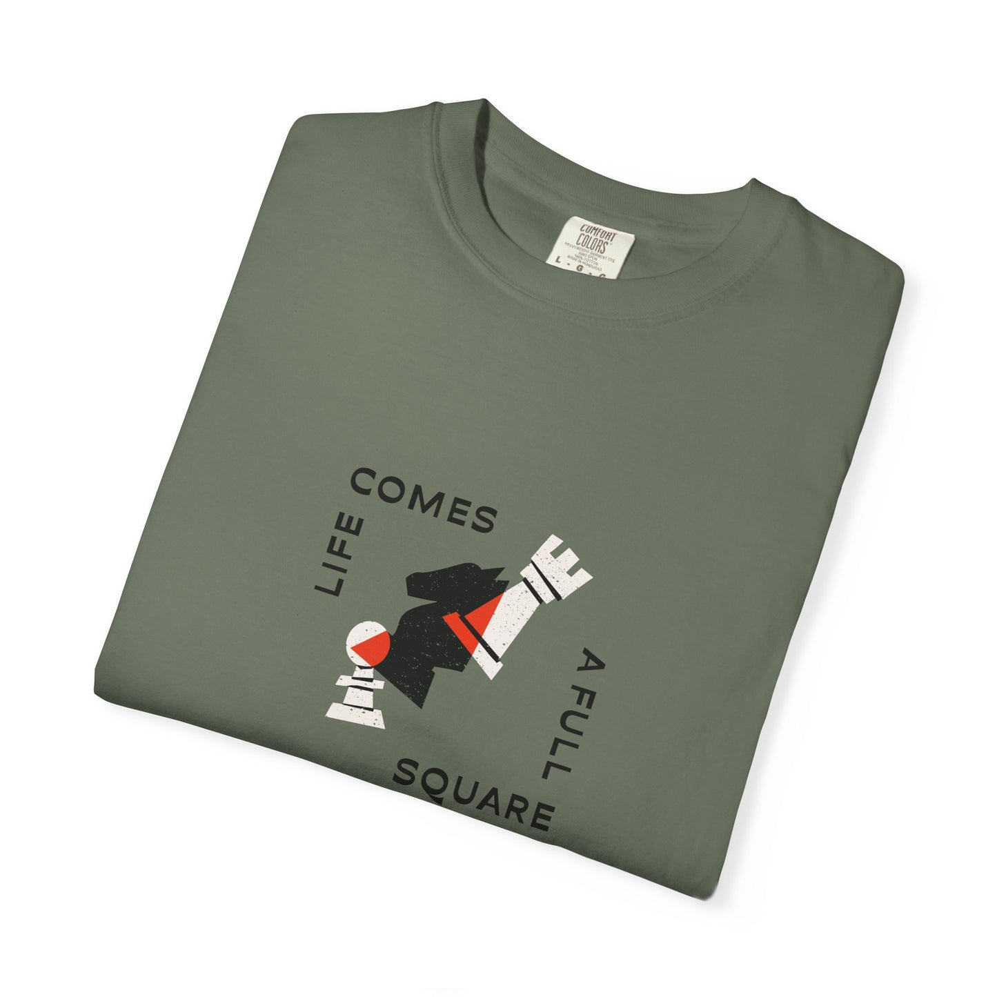 Square Life Graphic T-shirt — 'Life Comes Full Square' Retro Skate Design