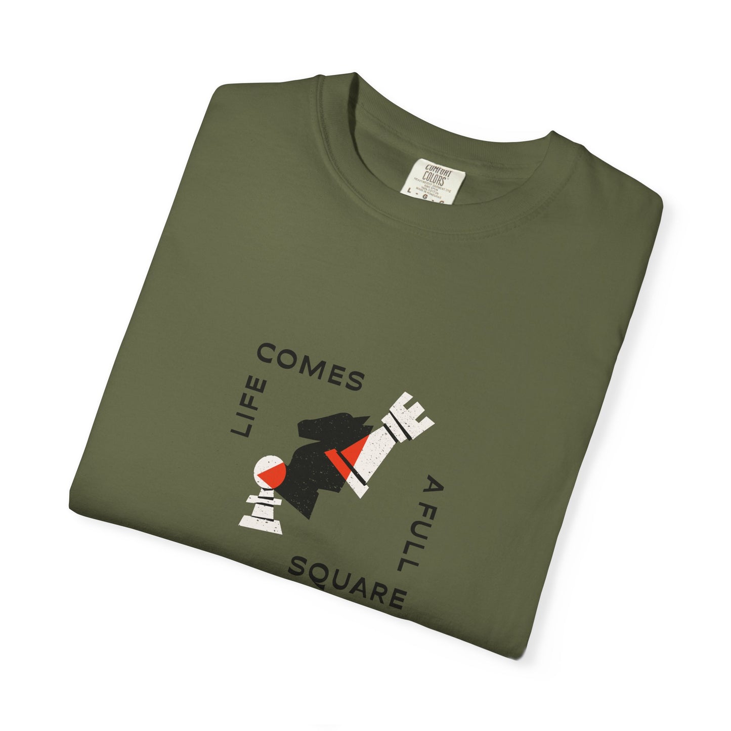 Square Life Graphic T-shirt — 'Life Comes Full Square' Retro Skate Design