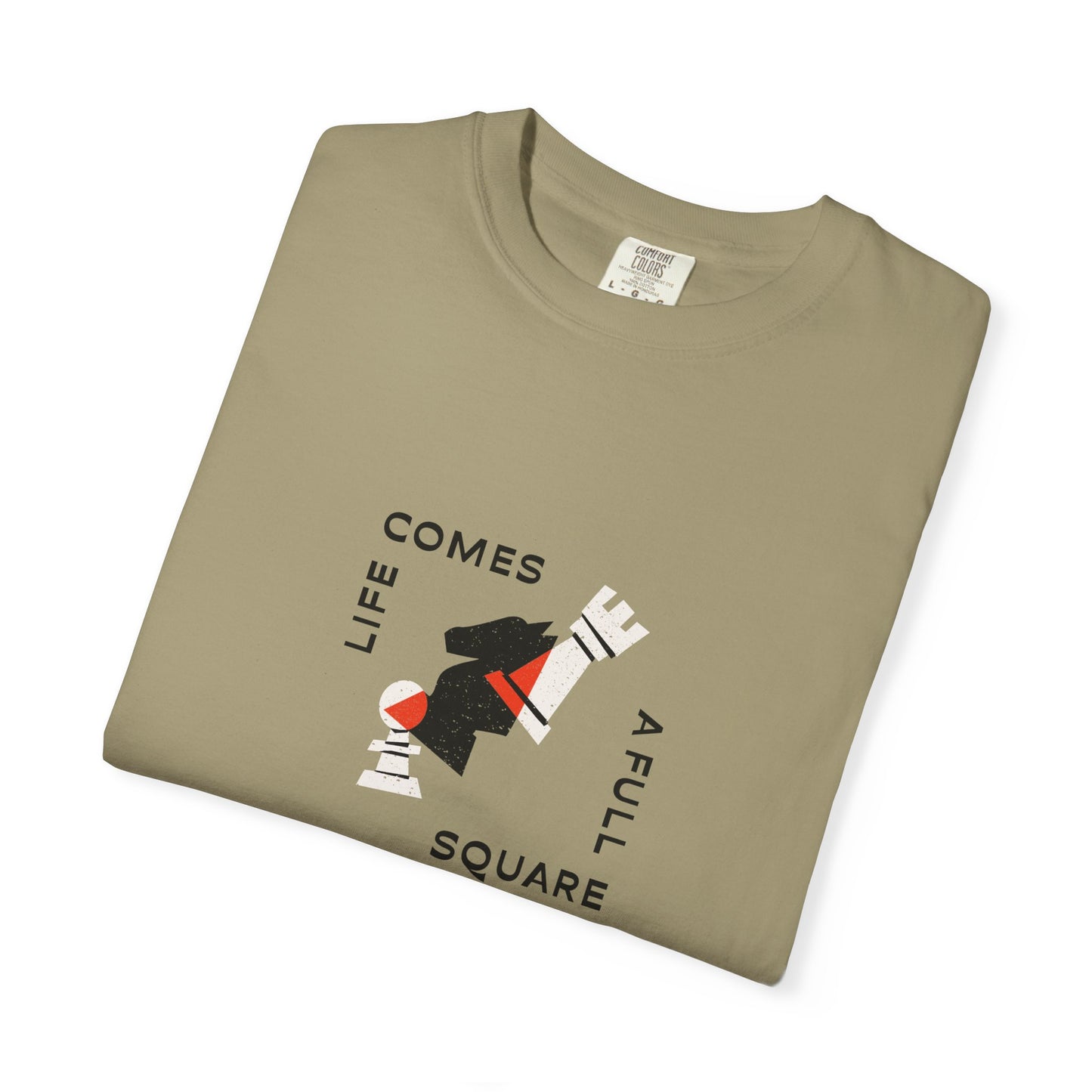 Square Life Graphic T-shirt — 'Life Comes Full Square' Retro Skate Design