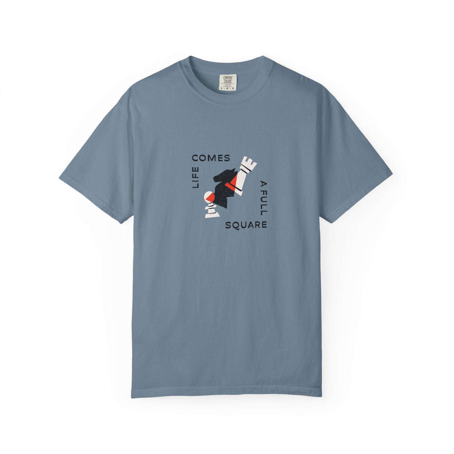 Square Life Graphic T-shirt — 'Life Comes Full Square' Retro Skate Design