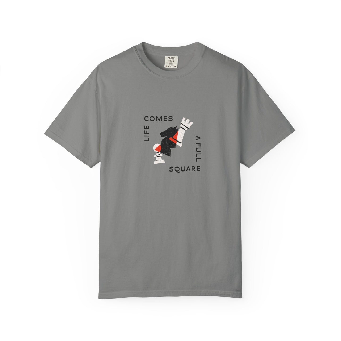 Square Life Graphic T-shirt — 'Life Comes Full Square' Retro Skate Design