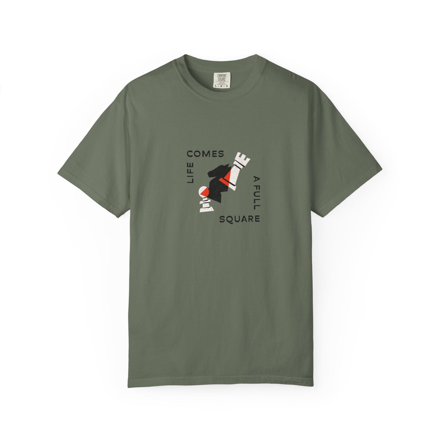 Square Life Graphic T-shirt — 'Life Comes Full Square' Retro Skate Design