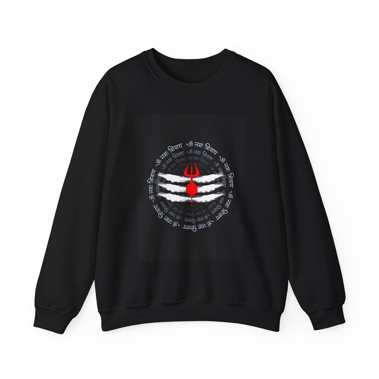 Shiva Trident Crewneck Sweatshirt — Tripundra Tilak Design