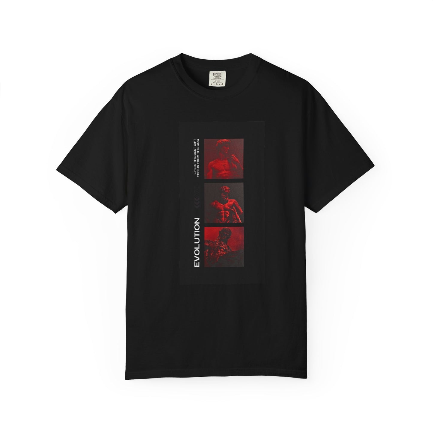 Evolution Red Film-Strip Graphic T-Shirt