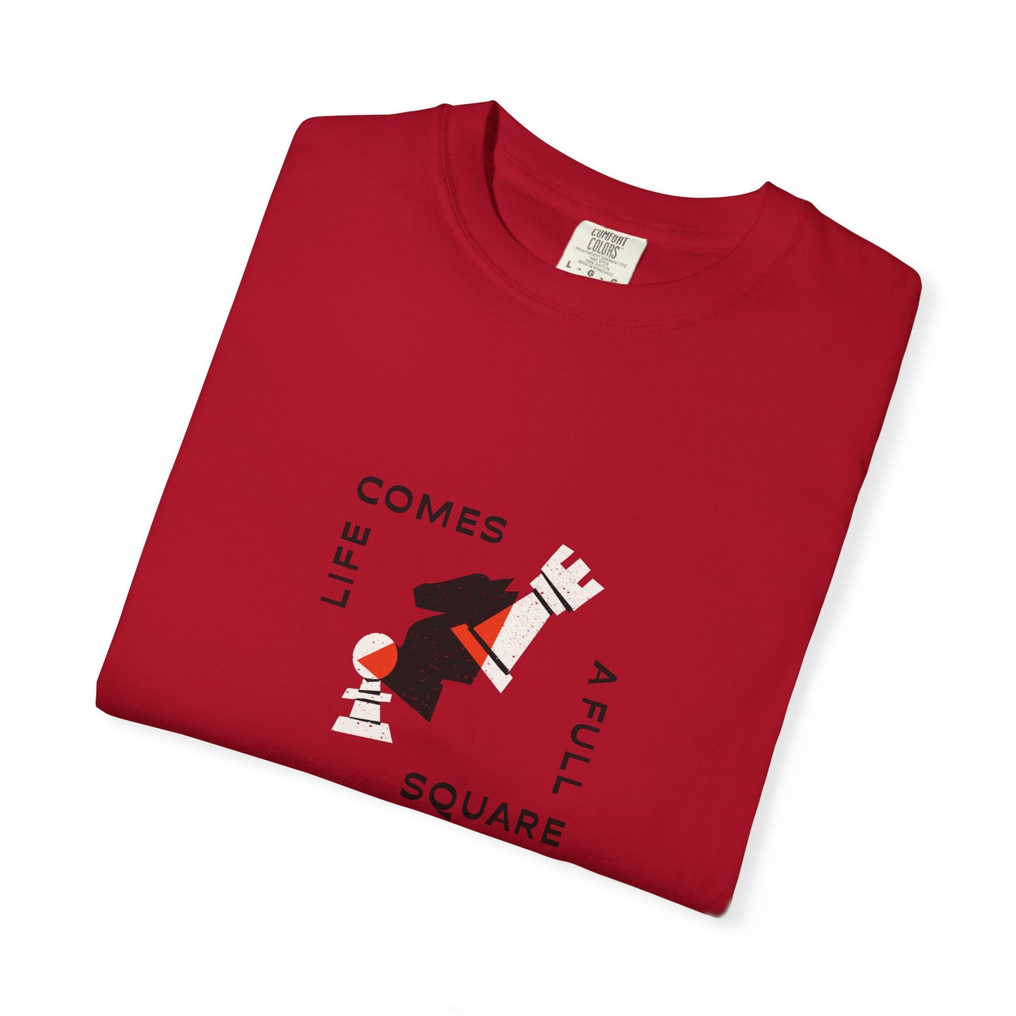 Square Life Graphic T-shirt — 'Life Comes Full Square' Retro Skate Design
