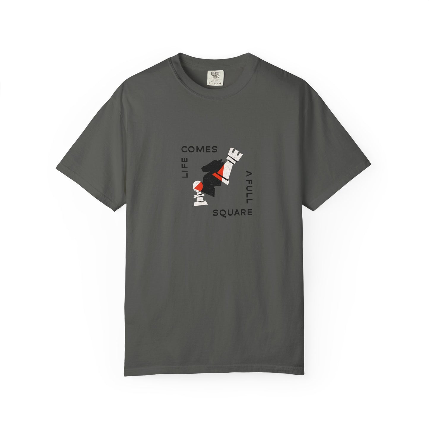 Square Life Graphic T-shirt — 'Life Comes Full Square' Retro Skate Design