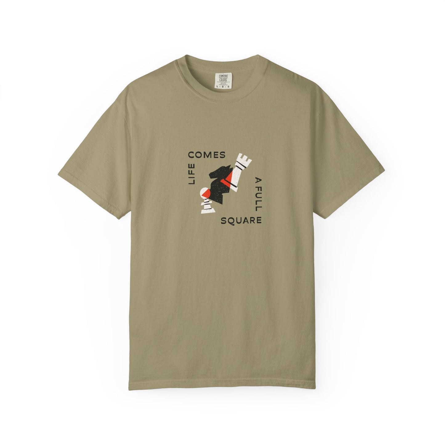 Square Life Graphic T-shirt — 'Life Comes Full Square' Retro Skate Design
