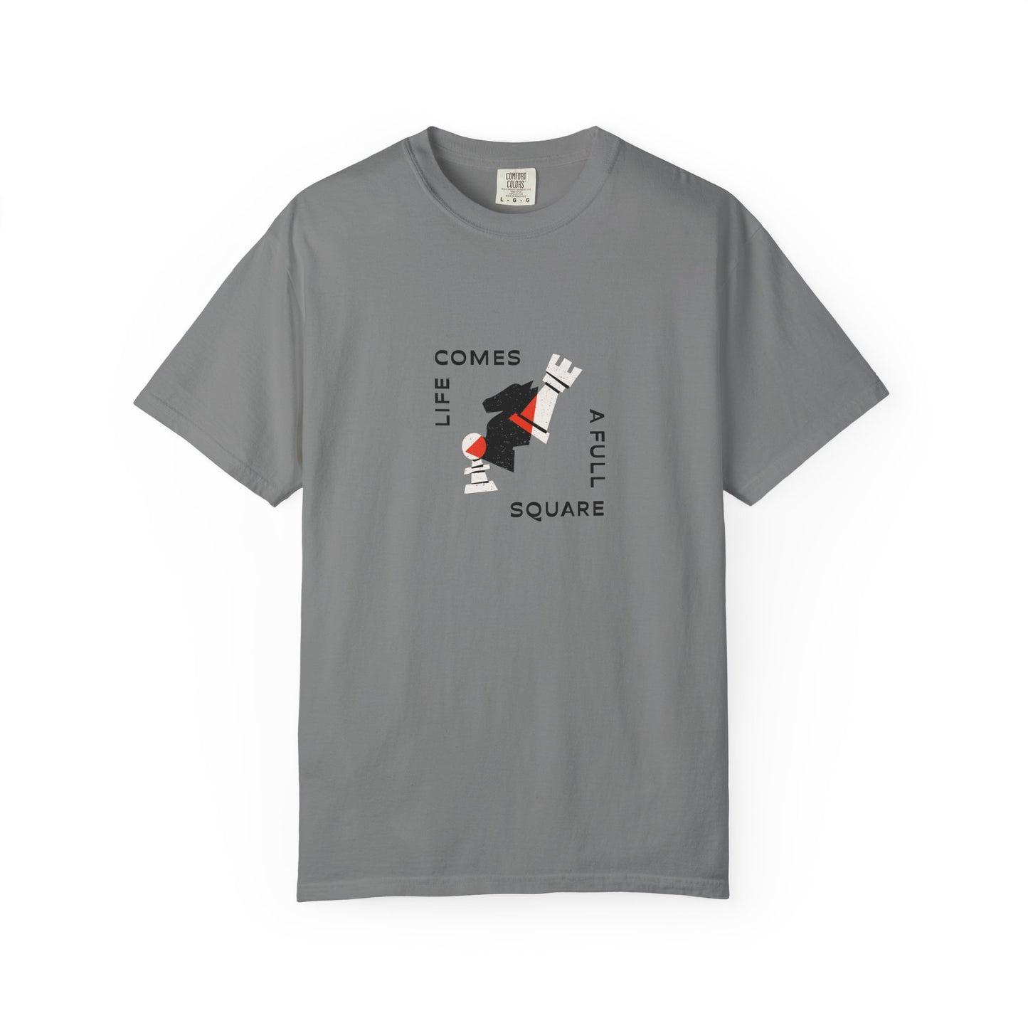 Square Life Graphic T-shirt — 'Life Comes Full Square' Retro Skate Design